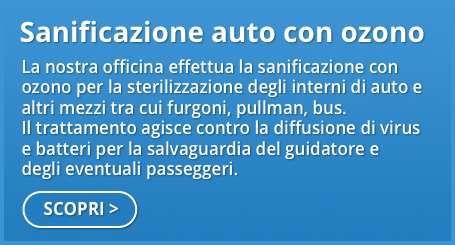 Sanificazione auto con ozono